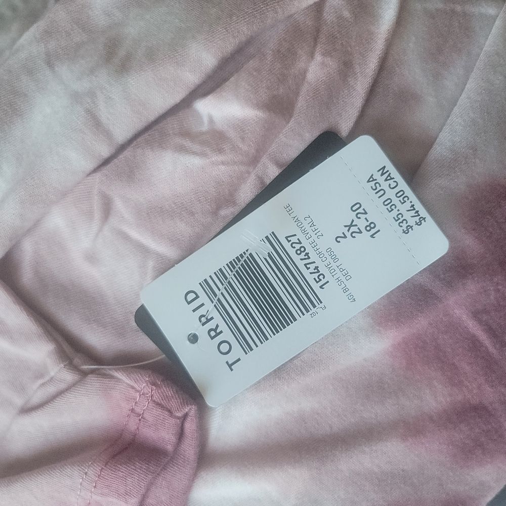 Torrid Classic fit Women's Size 2X 18/20 Pink Short Sleeve T-Shirt Everyday Tee - Picture 8 of 9